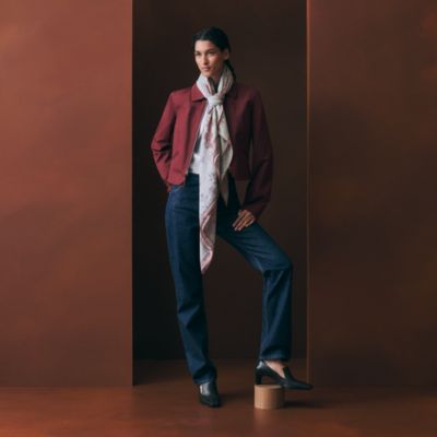 レッド - レディス カシミヤショール＆ストール | Hermès - エルメス